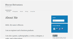 Desktop Screenshot of bhuvanshrivastava.com