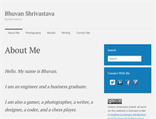Tablet Screenshot of bhuvanshrivastava.com